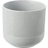Seramik Saksı, Gri, 15 cm - Standart - Çok Renkli