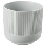 Seramik saksı, gri, 15 cm