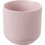 Seramik Saksı, Pembe, 12 cm - Standart - Çok Renkli
