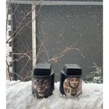 Seramik Silindir Kavanoz Fornasetti