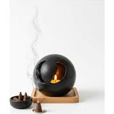 Seramik Vazo, Tealight Mumluk ve Dekoratif Tepsi Seti - Beyaz Minimal Tasarım