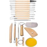 Seramik ve Çömlek Şekillendirme Seti 19 Parça 1 Paket Kil Modelaj Modelleme Heykel Şekillendirici Hobi Sanatsal