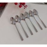 Seramikci 6'lı Çay Kaşığı Platin - Gold - Gümüş