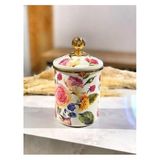 Seramikci Dufy Rose Deluxe 15 cm Kavanoz - Renkli - 300 ml - 1 Adet