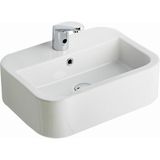 Seramiksan Aqua 56 cm Beyaz Tezgah Üstü Oval Dikdörtgen Lavabo
