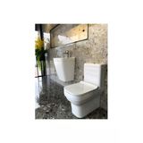 Seramiksan Bold Kanalsız Beyaz Duvara Sıfır Klozet Takımı A091030h, Seramiksan Bold Duroplast Yavaş Kapak