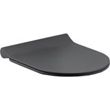 Seramiksan Hill Kanalsız Mat Antrasit Asma Klozet A031291H,Hill Duroplast Yavaş Kapak