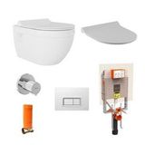 Seramiksan Neon Rim-Out Asma Klozet+Duroplast Kapak+VitrA Gömme Rezervuar Set