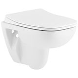 Seramiksan Petite Asma Klozet + Yavaş Kapanır Kapak + Vitra Gömme Rezervuar Set - Beyaz