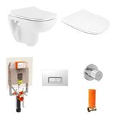 Seramiksan Petite Asma Klozet + Yavaş Kapanır Kapak + Vitra Gömme Rezervuar Set