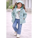 Seramis 3 Parça Kız Çocuk Kombin (Mont + Sweatshirt + Jean Pantolon)