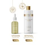Serap Çınar Cosmetics Saç Bakım Seti: Saç Vitamin Serum 30ml Bitkisel Şampuan 400ml