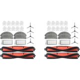 Seraphic 1 2 Set Havad Side Fırça Hepa Filtre Mops Bezleri Xiaomi Roidmi Eve Için Toz Torbaları Plus Robot Vakum Süpürge Parçaları (Yurt Dışından) - Yedek Parça