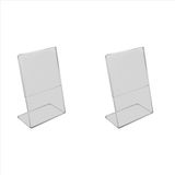Seraphic 1 Akrilik Temiz Kart Tutucu Stand A4 Işaret Etiket Çerçevesi Masa Kartı Tutucuları 3mm Kartvizit Ekran Tutucu (2 Pc) (Yurt Dışından) - Kırtasiye Ürünleri