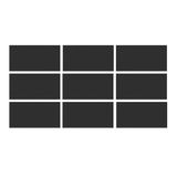 Serapool Relax Black & Black Porselen Doğal Porselen (1 m² - 33x66 cm)