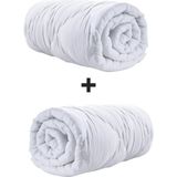 Seraser Home Tekstil 2 Adet Tek Kişilik Silikon Yorgan - 155 x 215 cm - Beyaz