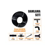 SeraTrend DELİKLİ 100 METRE DAMLA SULAMA SİSTEMİ DAMLAMA BORUSU VE EK PARÇALARI BAHÇE AĞAÇ FİDAN SEBZE SULAMA