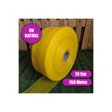 SeraTrend NAYLON SULAMA HORTUMU 24 CM 150 METRE UV KATKILI SALMA SULAMA HORTUMU 800 MİCRON YASSI SU HORTUMU