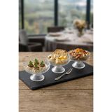 Seravina Cam Ayaklı Çerezlik Sunumluk Kahvaltılık Kase 3'lü Set 12 cm 130 ml Şeffaf