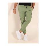 SERAZAT Kargo Pantolon Erkek Yeşil Jogger Pantolon Yandan Cepli Pantolon