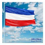 Serbia ve Montenegro Bayrağı - 100x150 cm (1 metre x 1,5 metre) - Raşel Kumaş