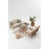 Sercan Garden Çeşme Rattan Bahçe Oturma Grubu (2+1+1+Masa)
