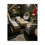 Sercangarden Rattan Bahçe Takımı Oturma Grubu 3'Lü Gri