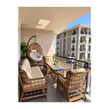SERCANGARDEN RETRO MODEL ALİMİNYUM İSKELETTİR (GALVANİZ DEĞİLDİR) BAMBU RATTAN Bahçe Balkon Takımı (SALINCAK HEDİYEDİR)