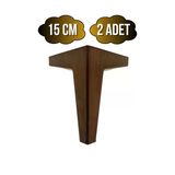 Serçe Düz 15Cm Plastik Ayak Mobilya Masa Ve Dolap Ayağı(15Cm)(Ahşap Rengi) Ahşap Rengi 15Cm 15Cm - 2 Adet