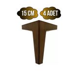 Serçe Düz 15Cm Plastik Ayak Mobilya Masa Ve Dolap Ayağı(15Cm)(Ahşap Rengi) Ahşap Rengi 15Cm 15Cm - 4 Adet
