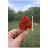 serce Kırmızı Minyatür Ağaç – 7 cm Teraryum •Diorama •Maket •Sukulent Dekoru