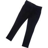 Sercino Kids 54102 Erkek Çocuk Düz Renk Likralı Keten Pantolon - 7 Yaş - Siyah