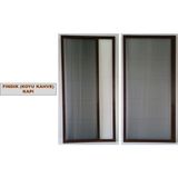 Serdar Sineklik Sistemleri Fındık (Koyu Kahve) (0 - 90 x 0 - 220) Akordeon Pileli Kapı Sinekliği - Fındık;Kahverengi - 0-90×0-220