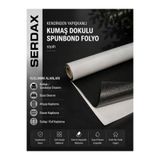 SERDAX Kendinden yapışkanlı Kumaş Dokulu Spunbond Folyo Koltuk-Oto-Baza-Ahşap-Metal-Dolap-Duvar uygulamaları siyah RENK
