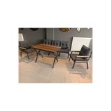 Serdemdizayn SERDEM-(ESTER)-3+1+1+MASA BAHÇE BALKON MOBİLYASI KOLTUK ANTRASİT