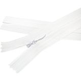 Şeref Fermuar 60cm Beyaz Gizlidiş Fermuar 10 Adet - 60 cm