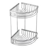 Serel 140109022 Otel İkili 180x180 mm Süngerlik Duş Rafı Şampuanlık
