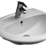 Serel 6834TDS000 Orkide 51x60 cm Mat Beyaz Yarım Tezgah Üstü Lavabo