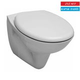 Serel Basic Kanalsiz 52 Cm Asma Klozet+Serel Anemon Pp Thermoplast Yavas Kapanan Klozet Kapagi