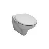 Serel Basic Kanalsız 52 cm Klozet+Serel Gediz Durolast Klozet Kapağı (0426ODS110H+2276100002) - Beyaz