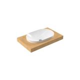 Serel E.C.A Serel Sapphire Tezgah Üstü Gömme Lavabo 40X60 SP33DXS110H - Beyaz