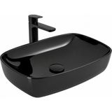 Serel Minimal Tezgahüstü Siyah Lavabo - 1633DXL060H