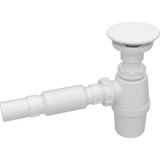 Serel Seramik Tapa ve Lavabo Sifonu- Beyaz - TP08STL110H