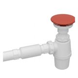 Serel - Seramik Tapa ve Lavabo Sifonu Kırmızı - TP08STL530H
