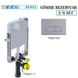 Serel Smooth Gömme Rezervuar 2'li Set (T020111+P580180)