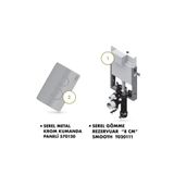Serel Smooth T020111BK40 Metal Ayaklı Gömme Rezervuar Seti