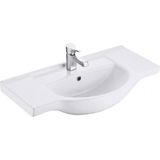 Serel Tezgahüstü Etajerli Lavabo 47X75 cm - 1843TDS110H - Beyaz