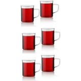 Serenad 6'lı Isıya Dayanıklı Kulplu Çay Bardağı