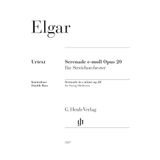 Serenade e-moll op. 20 für Streichorchester; Kontrabass Einzelstimme