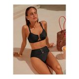 SERENDA BOUTİQUE Yüksek Bel U Kesim Aksesuar Detaylı Bikini Takımı